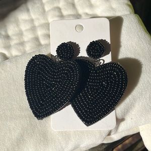 earrings (dangle hearts)